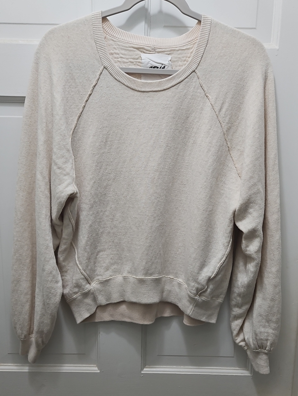 Aerie Women's Cream Crewneck Sweatshirt